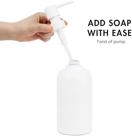 Matte White Toothbrush Holder and Soap Dispenser Set