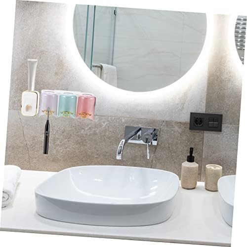 Space-Saving Wall-Mounted Toothbrush Toothpaste Organizer for Bathroom