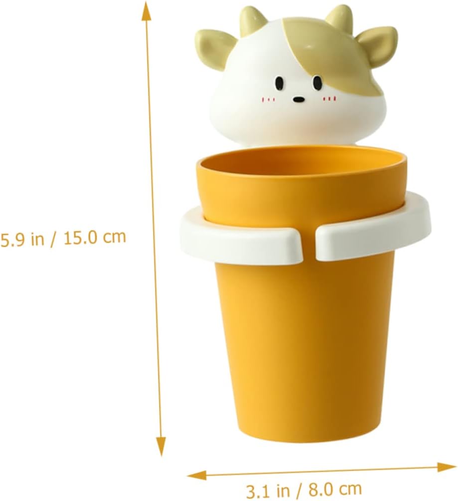 Playful Cartoon Toothbrush Cup for Kids Easy to Install with Fun Design