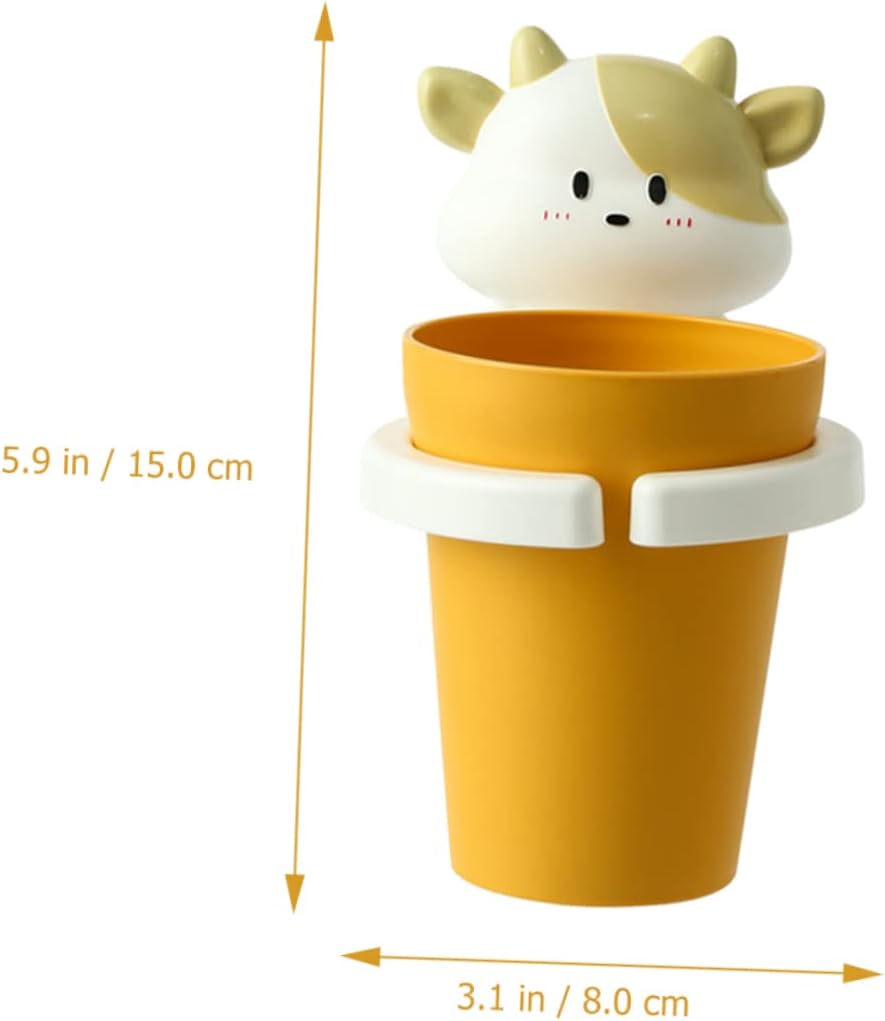 Luxshiny Cartoon Toothbrush Holder and Wall-Mounted Gargle Cup