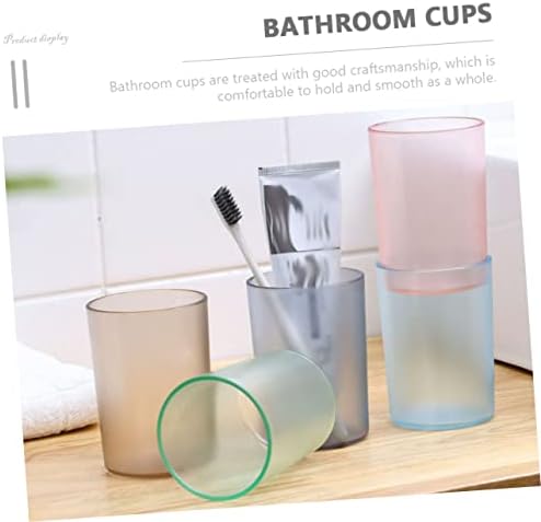 5-Piece Toothbrush Toothpaste Holder Set Pink Compact Travel Bathroom organisers