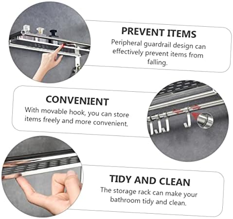 Stainless Steel Bathroom Storage Holder for Organization