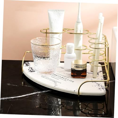 PRETYZOOM Corner Toothbrush Holder Rack