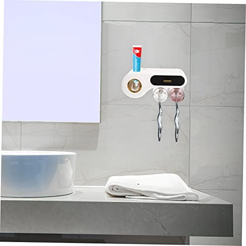 Elegant Wall-Mounted Toothbrush Holder Space-Saving Organizing Rack