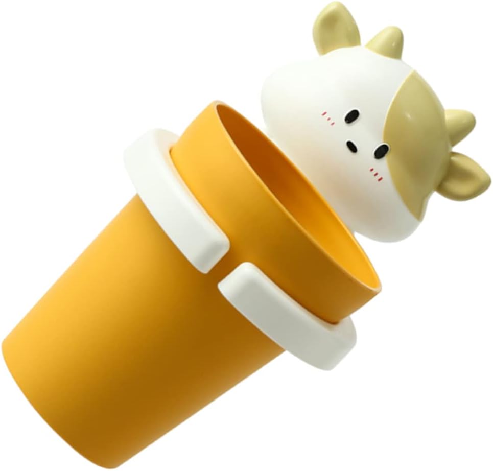 Happyyami Cartoon Cow Gargle Cup Toothbrush Holder