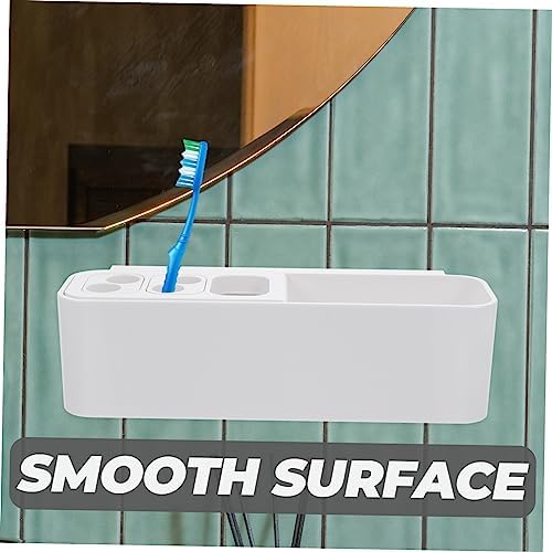 PRETYZOOM Wall Mounted Toothbrush Holder 2 Tier Organizer 1