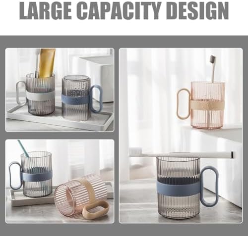 Kichvoe 4pcs Reusable Bathroom Cups Toothbrush Holder
