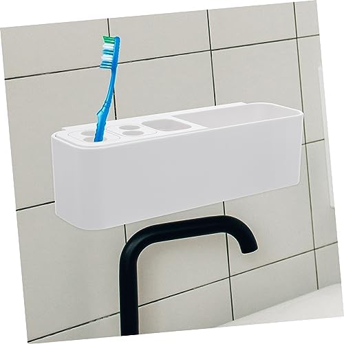 Bathroom Organic Wall-Mounted Toothbrush Holder Space-Saving Design