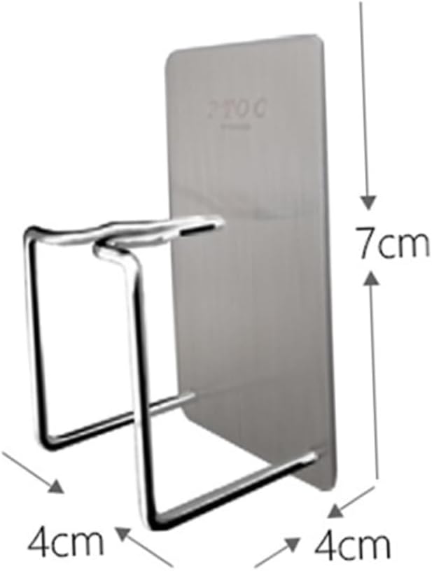 Space-Saving Stainless Steel Toothbrush Holder