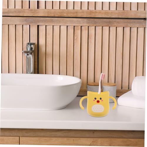 Cute Cartoon Toothbrush Holder with Double Handle