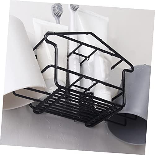 Ciieeo Wall Mounted Toothbrush Holder Shampoo Storage Stand