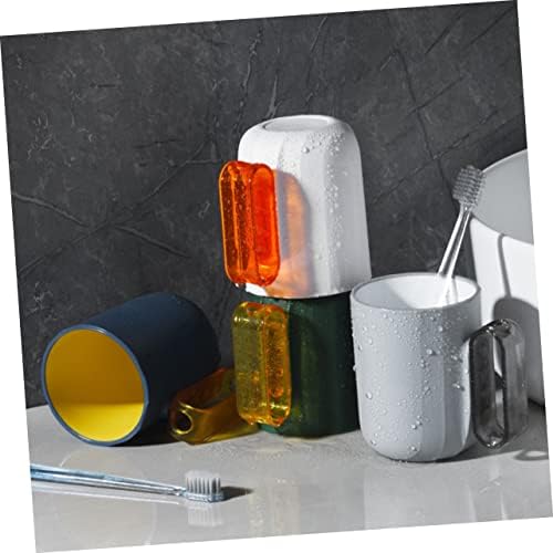 Chic 4-Piece Toothbrush Tea Mugs for Travel Home