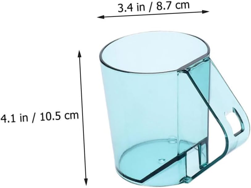 Cabilock 2pcs Toothbrush Holder Cups Reusable for Bathroom and Travel