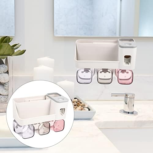 Anneome Space-Saving Wall-Mounted Toothbrush Toothpaste Organizer