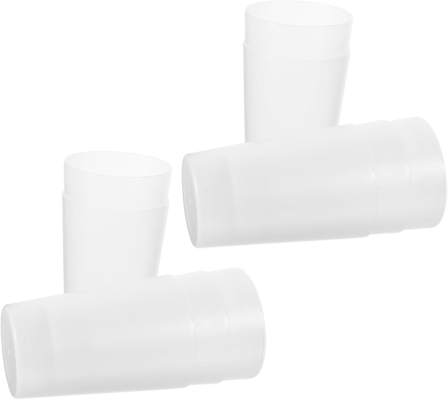 Cabilock 10pcs Reusable Transparent Toothbrush Cups for Bathroom Use