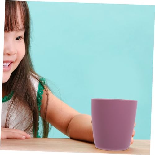 Kids Silicone Open Cup Spill-Proof Bath Toothbrush Cup