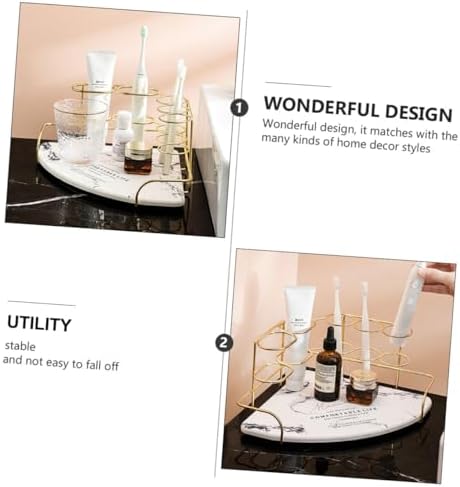 PRETYZOOM Corner Toothbrush Holder Rack