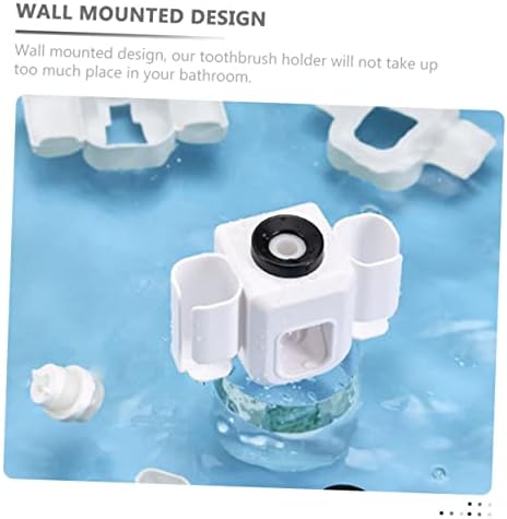RORPOIR Wall-Mounted Toothbrush Toothpaste Organizer