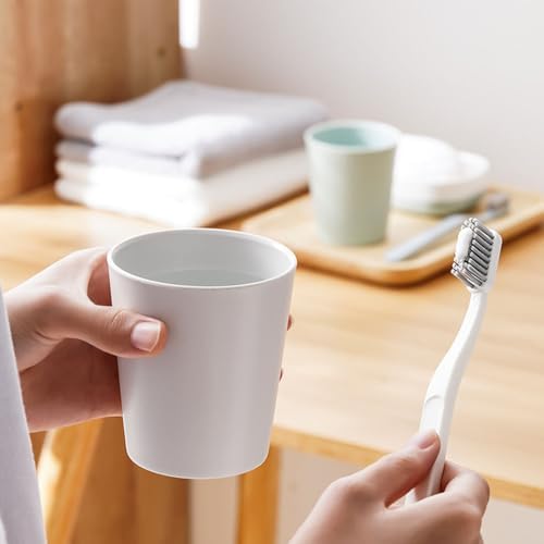 Simple household toothbrush holder 2-pc set White Gray