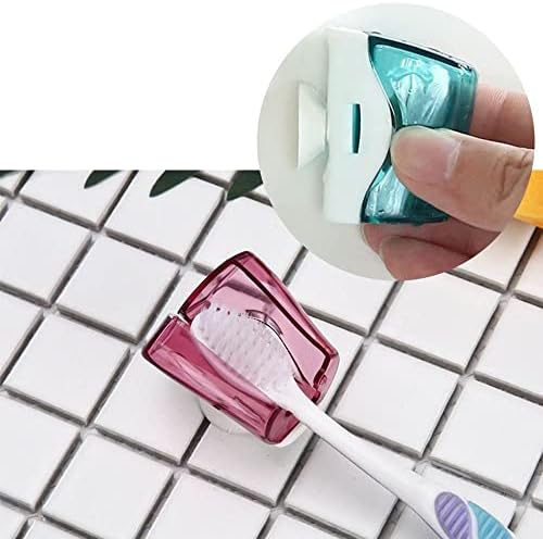 GOFIDIN 6-Piece Suction Cup Toothbrush Covers