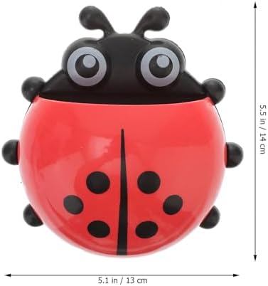 Hemoton Ladybug Toothbrush Holder - Perfect for Home Bathroom