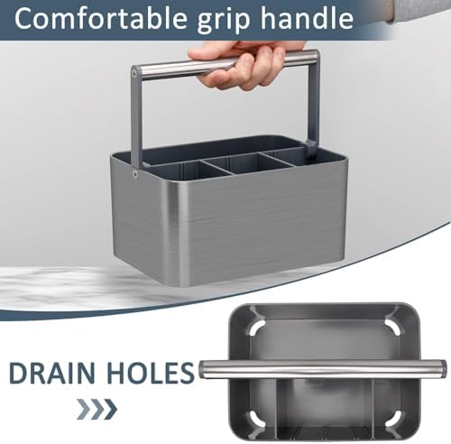 Portable Shower Caddy Bathroom Organizer with Built-in Handle