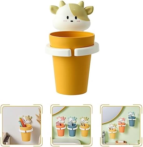 Cabilock Toothbrush Holder with Two Rinsing Cups Cute Animal Cartoon Bathroom Organizer
