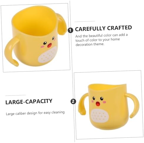 Cute Cartoon Toothbrush Holder with Double Handle