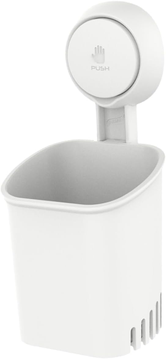 Wall Mounted Suction Cup Toothbrush Holder with Drainage 1