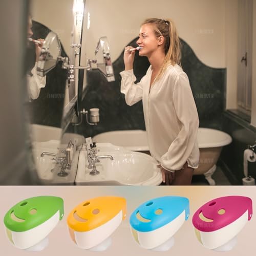 AUEAR 12 Pack Portable Toothbrush Holder Cover with Suction Cup