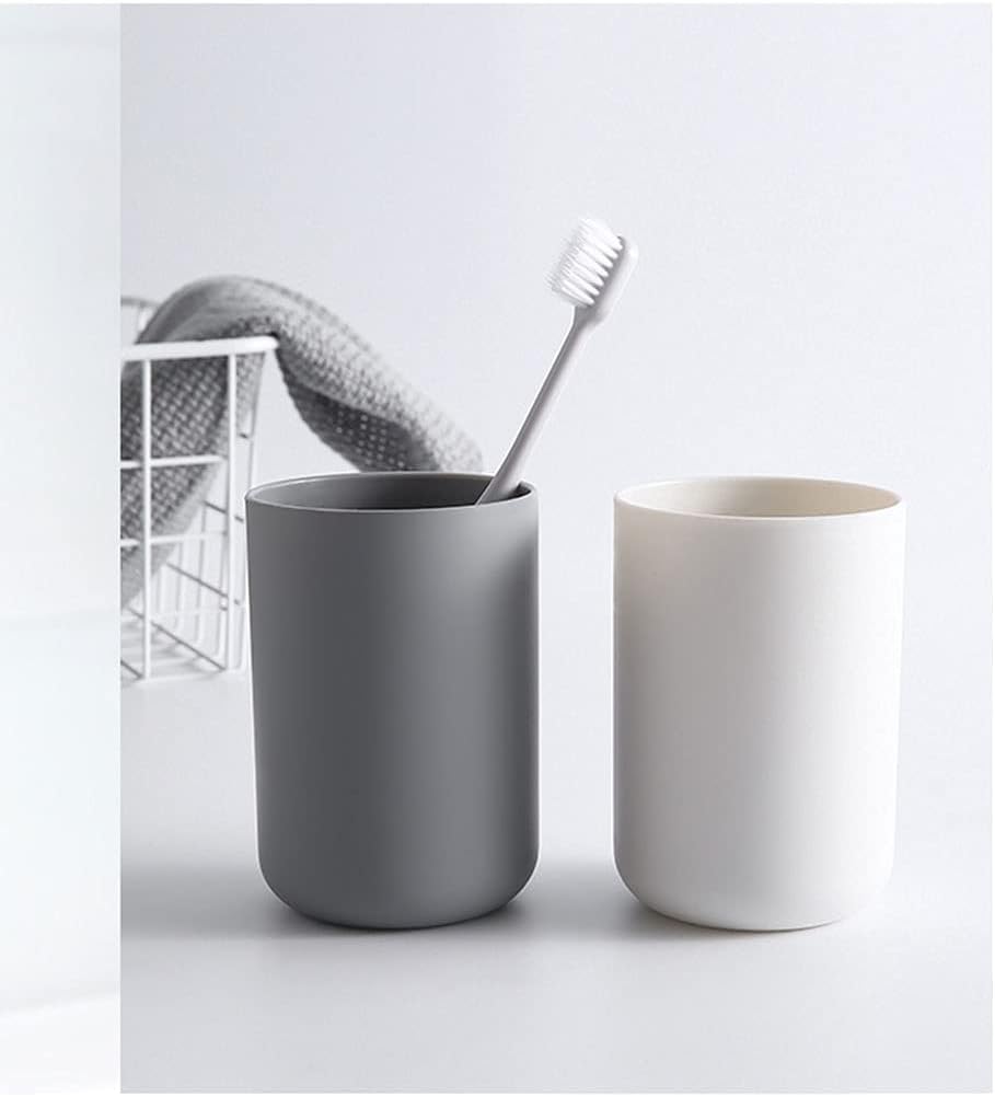 Arc Shaped Brushing Cup Without Handle White