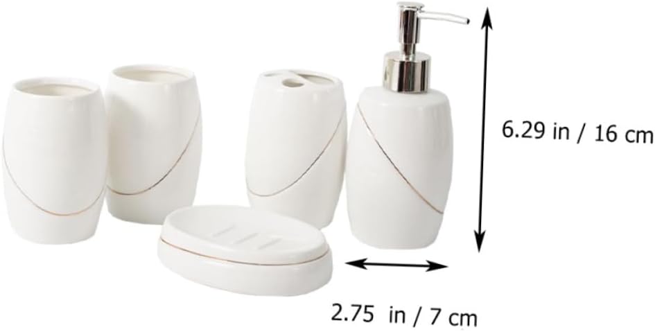 Cabilock Pc Hotel Home Bathroom Set - compact elegant and durable