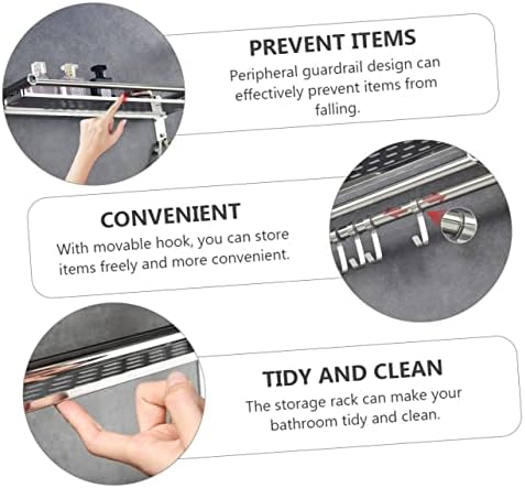 HEALLILY Stainless Steel Bath Storage Rack