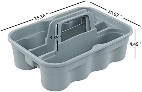 Melontray 6-Pack Plastic Cleaning Supply Caddy with Carry Handle