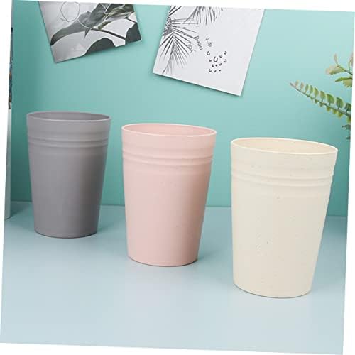 Amosfun Toothbrush Holder Mouthwash Cup Set of 3 Creative Reusable Design