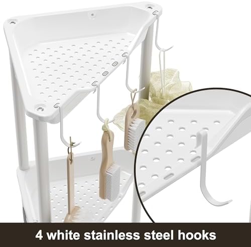 Orimade Rustproof 5 Tier Corner Shower Caddy Organizer