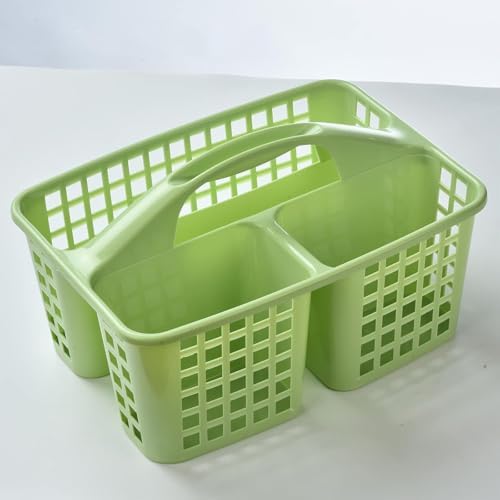Portable Shower Caddy Basket with Compartments and Handle