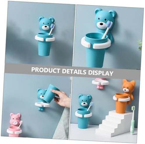 Housotel Toothbrush Holder for Kids Durable Wall-Mounted Storage Solution
