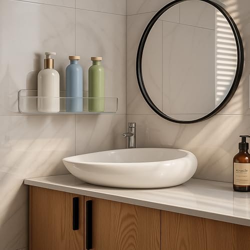 Wall-Mounted Acrylic Shower Caddies