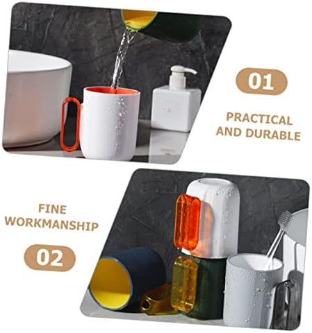 Chic 4-Piece Toothbrush Tea Mugs for Travel Home