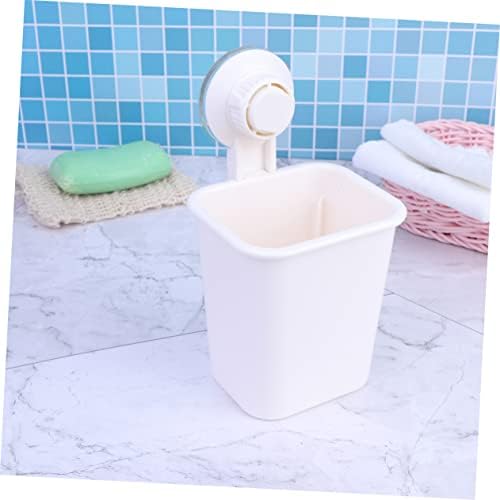 ABOOFAN Wall-Mounted White Toothbrush Holder Easy to Install
