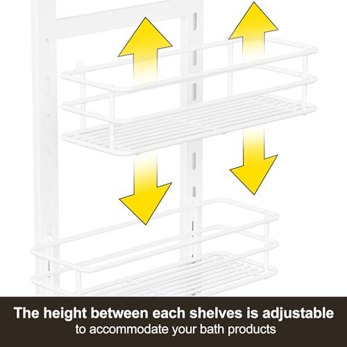 Orimade Adjustable Anti-Slip Shower Caddy Over Shower Head