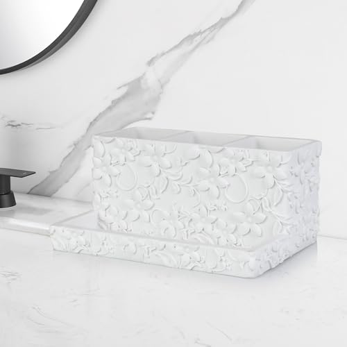 Indecor Home Luxury 3-Compartment Vanity Organizer