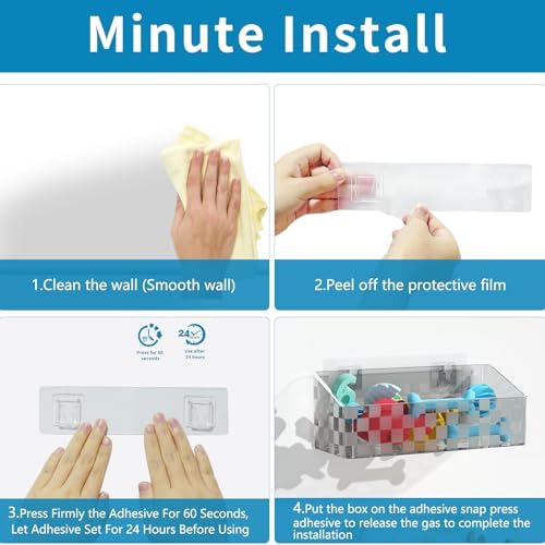 Natheeph 2 Pack Bath Toy Storage Holder