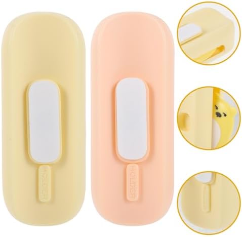 Two-Piece Electric Toothbrush Holders - Magnetic Durable for Home Use