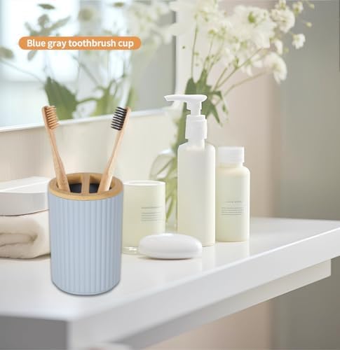 Bamboo Toothbrush Holder - compact stylish organized