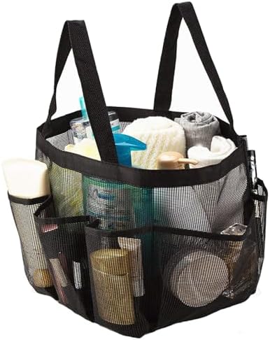 Iewroyt Portable 71x55x79 Inch Shower Basket with 7 Outer Pockets