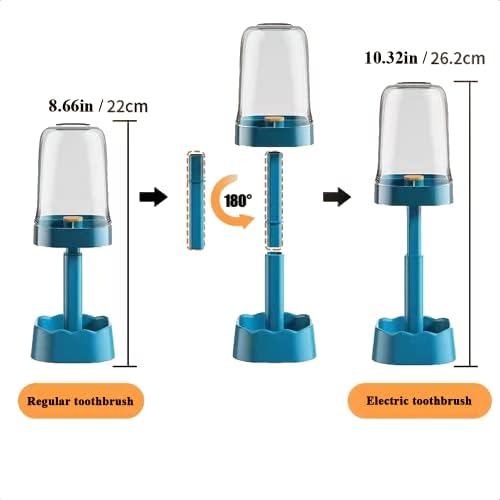 Toothbrush Holder with Cup Cover and 3 Slots