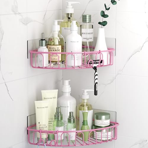 Wall-Mounted Corner Shower Organizer