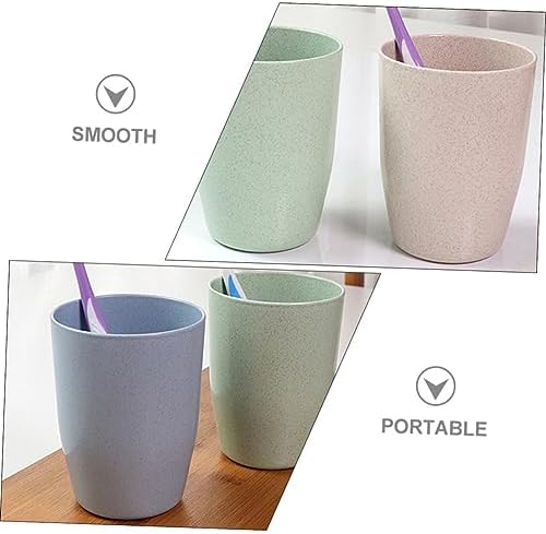 4-Pack Reusable Travel Mouth Wash Cups for Boys and Girls